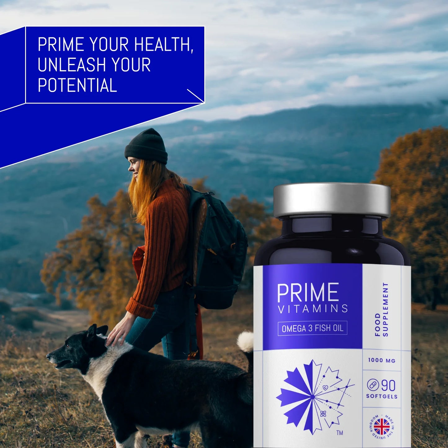 High EPA and DHA Omega 3 Fish Oil softgels