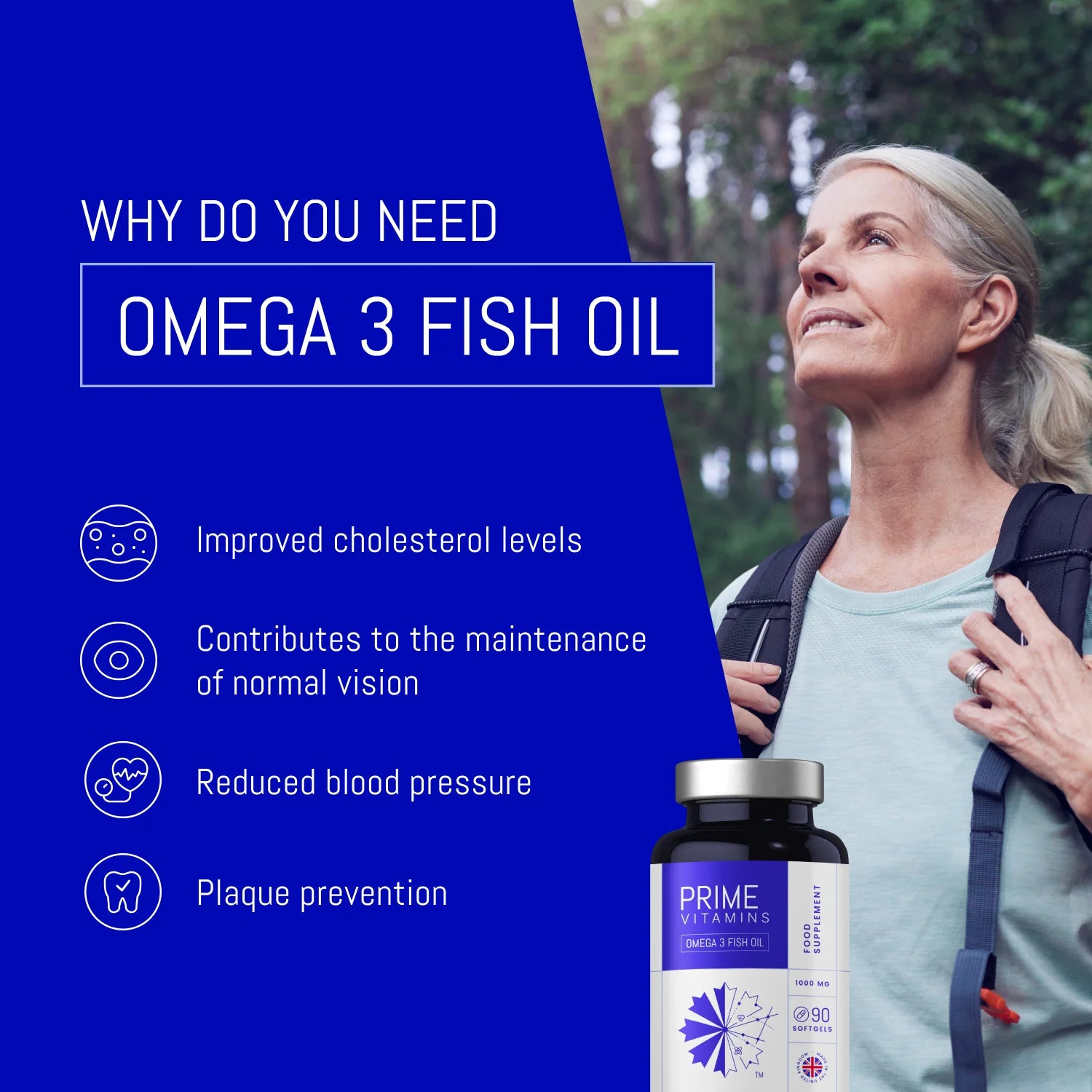 Omega 3 supplement for heart and brain health